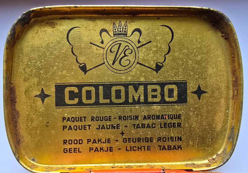 Boîte - Colombo - Vander Elst art la table argenterie bistrot alimentation tabac boite colombo vander elst