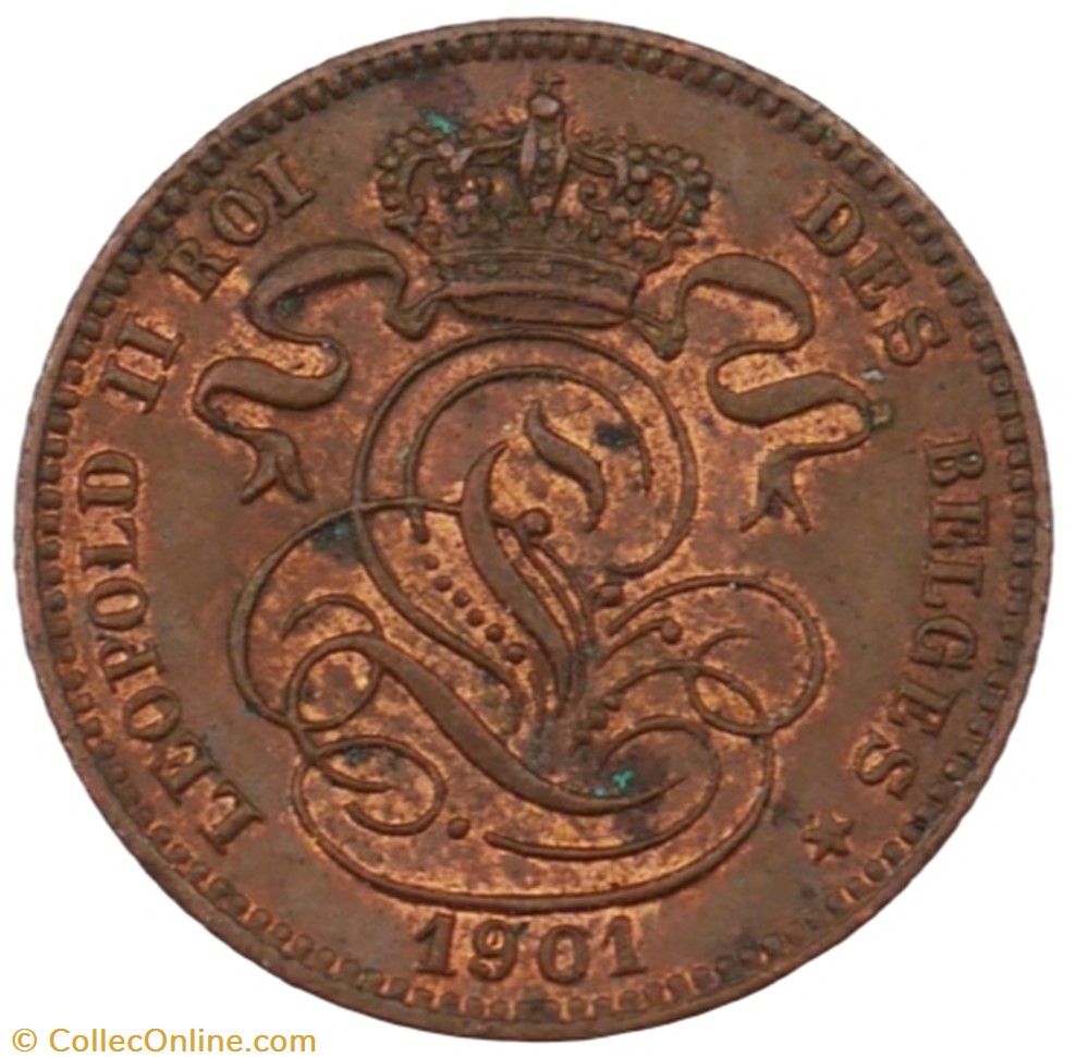 1 centime - Leopold II - 1901 FR monnaie monde belgique 1 centime leopold ii 1901 fr