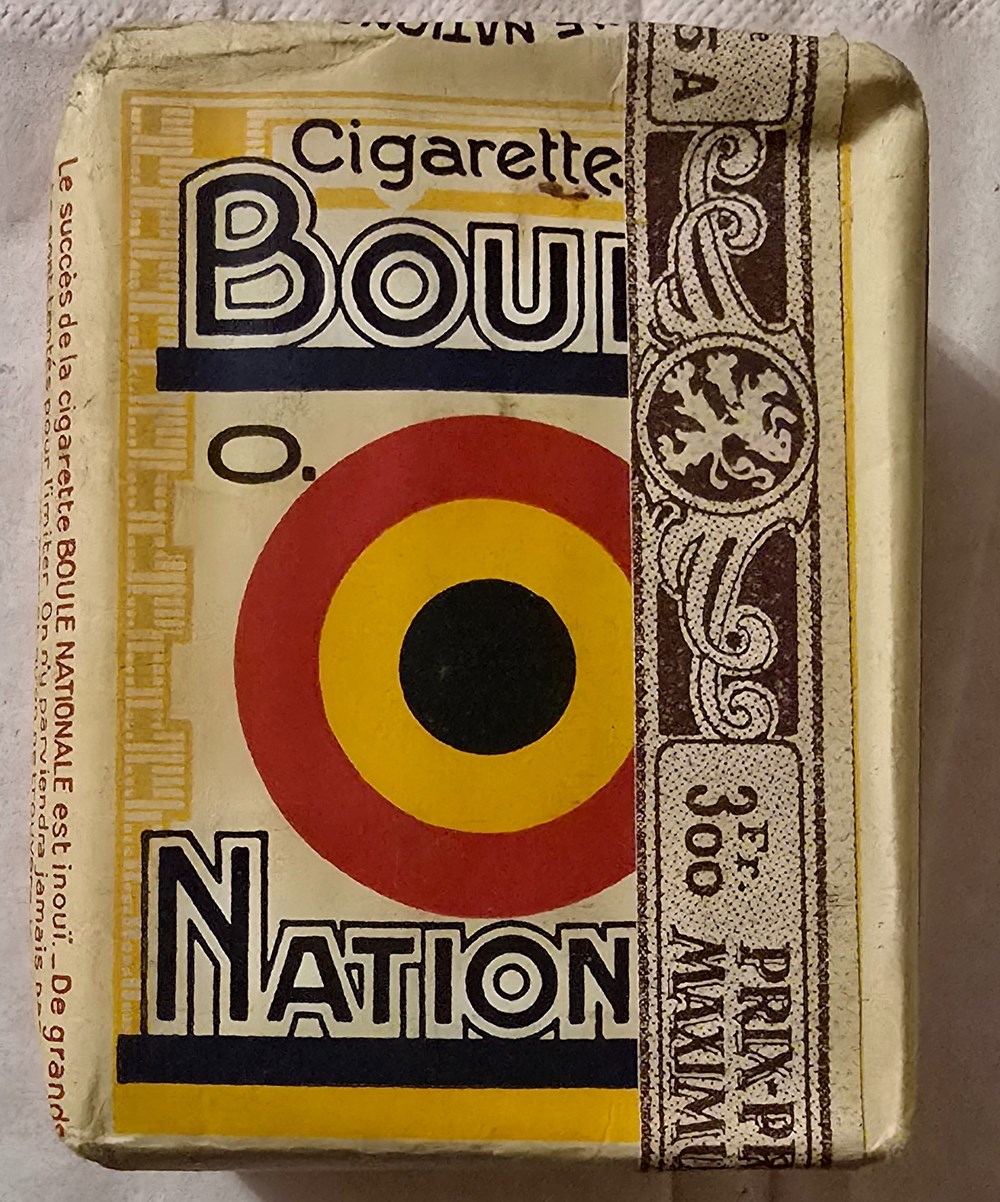 art de la table argenterie bistrot alimentation tabac paquet 25 cigarettes boule nationale 3 00 fr sie 435a