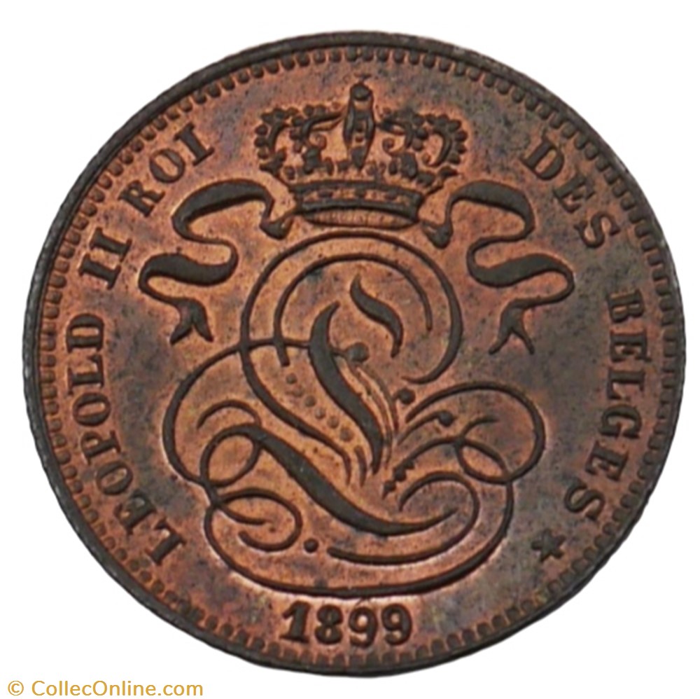 monnaie monde belgique 1 centime leopold ii 1899 fr