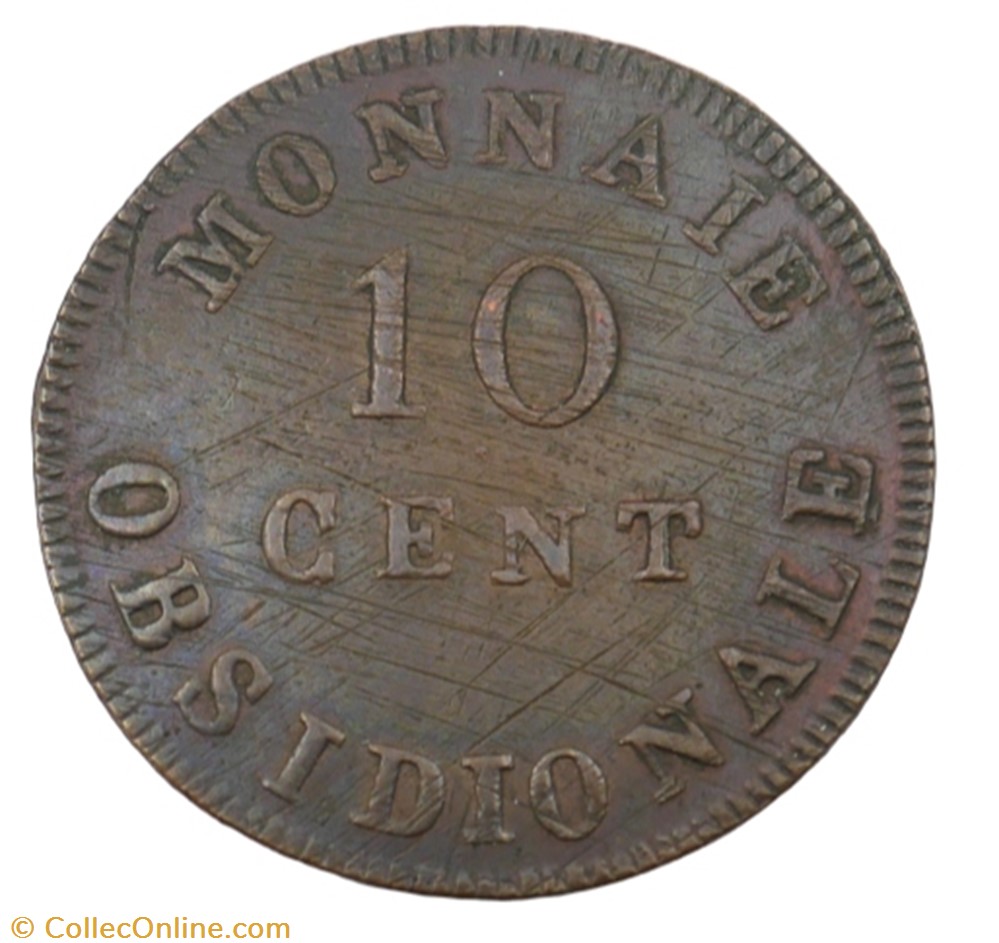 monnaie 10 centimes louis xviii 1814 r wolschot