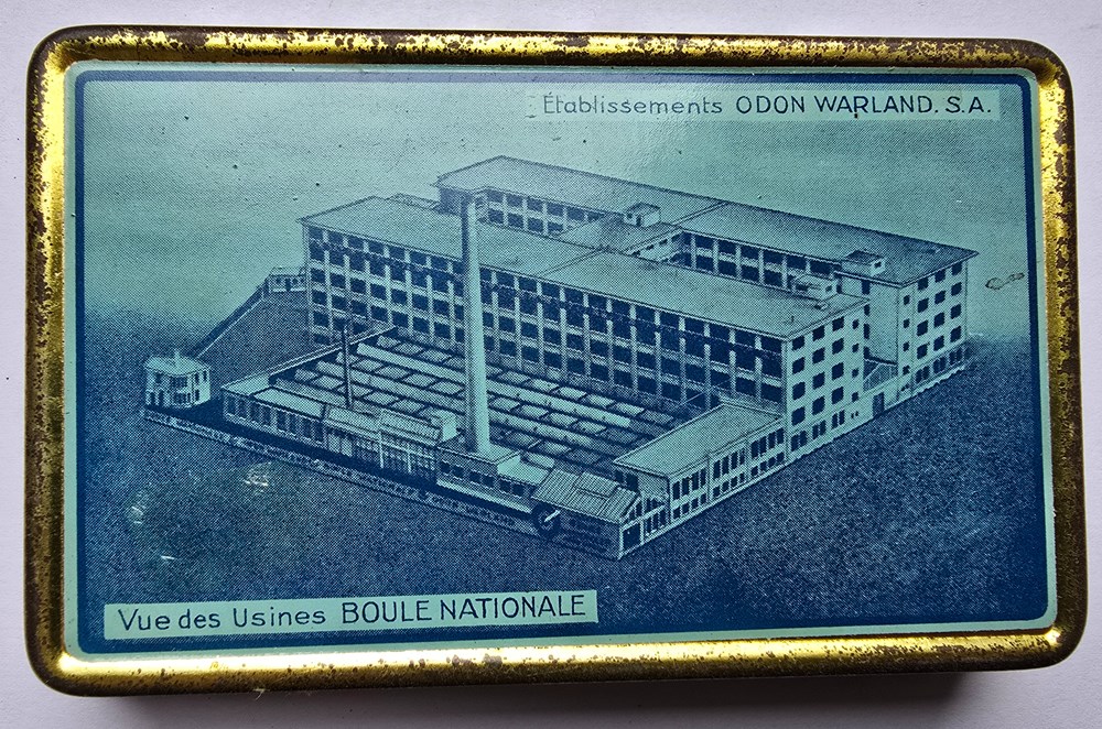 Boîte - Boule Nationale - Odon Warland art de table argenterie bistrot alimentation tabac boite boule nationale odon warland