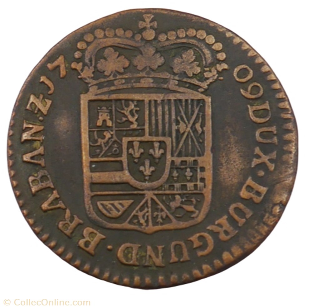 Liard - Philippe V - 1709 - Namur monnaie liard philippe v 1709 namur