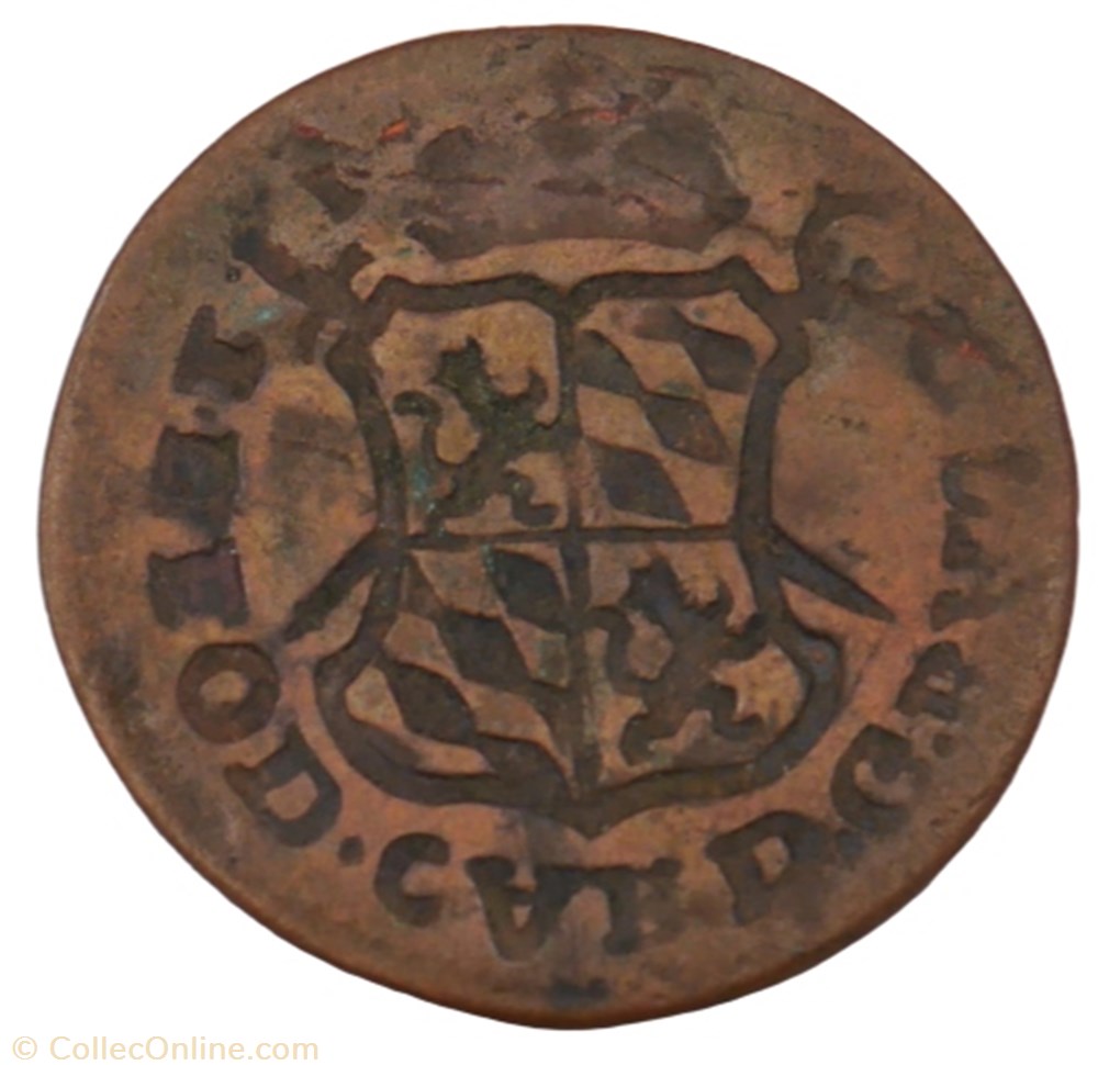 Liard - Jean-Théodore de Bavière - 1750 monnaie liard jean theodore de baviere 1750