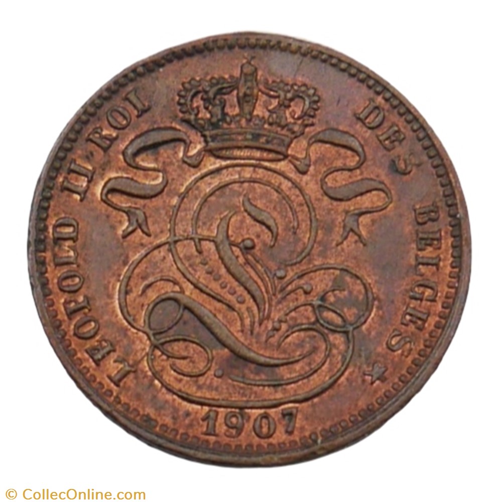 1 centime - Leopold II - 1907 FR monnaie monde belgique 1 centime leopold ii 1907 fr