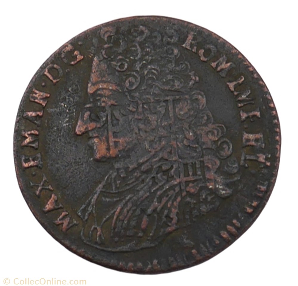 Liard - Maximilien-Emmanuel de Bavière - 1712 - Namur monnaie liard maximilien emmanuel de baviere 1712 namur