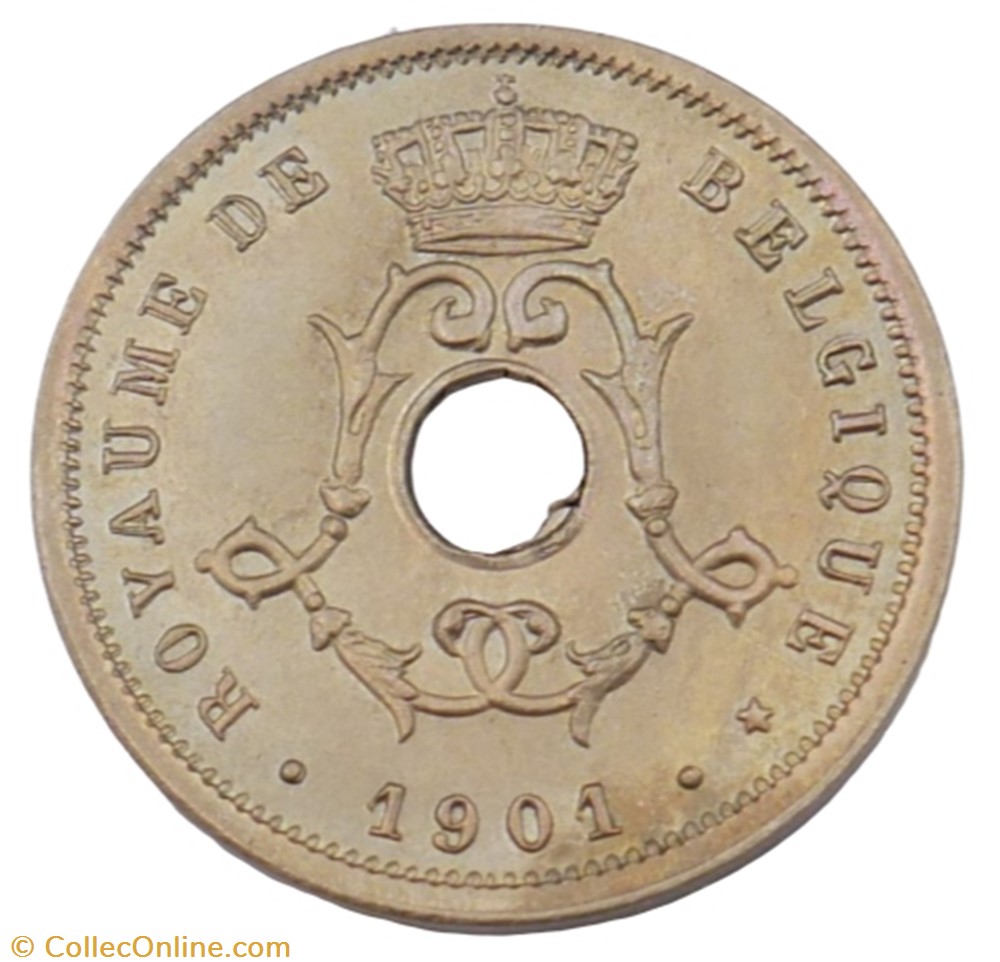 5 centimes - Leopold II - 1901 FR monnaie monde belgique 5 centimes leopold ii 1901 fr