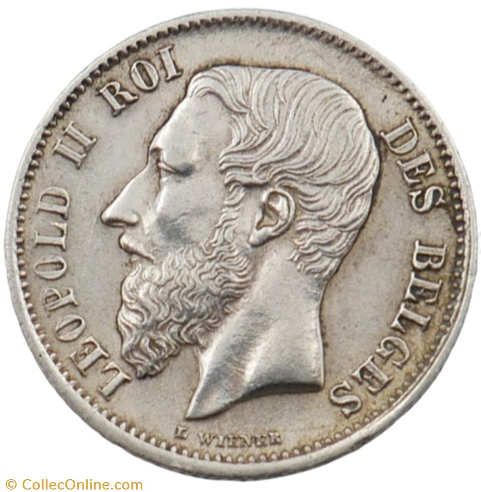 monnaie monde belgique 50 centimes leopold ii 1898 fr