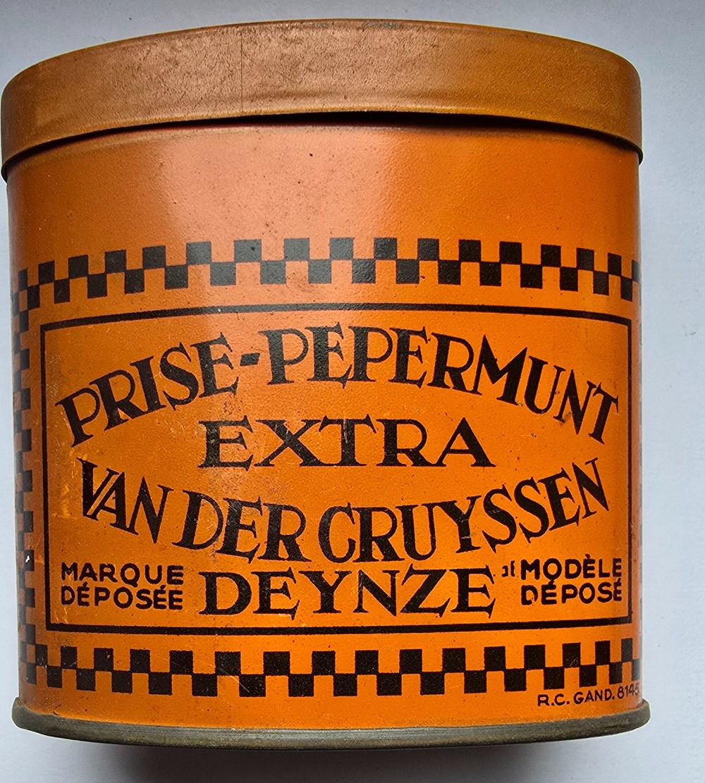 Boîte - Prise-Pepermunt extra - Van Der Cruyssen art la table argenterie bistrot alimentation tabac boite prise pepermunt extra van der cruyssen