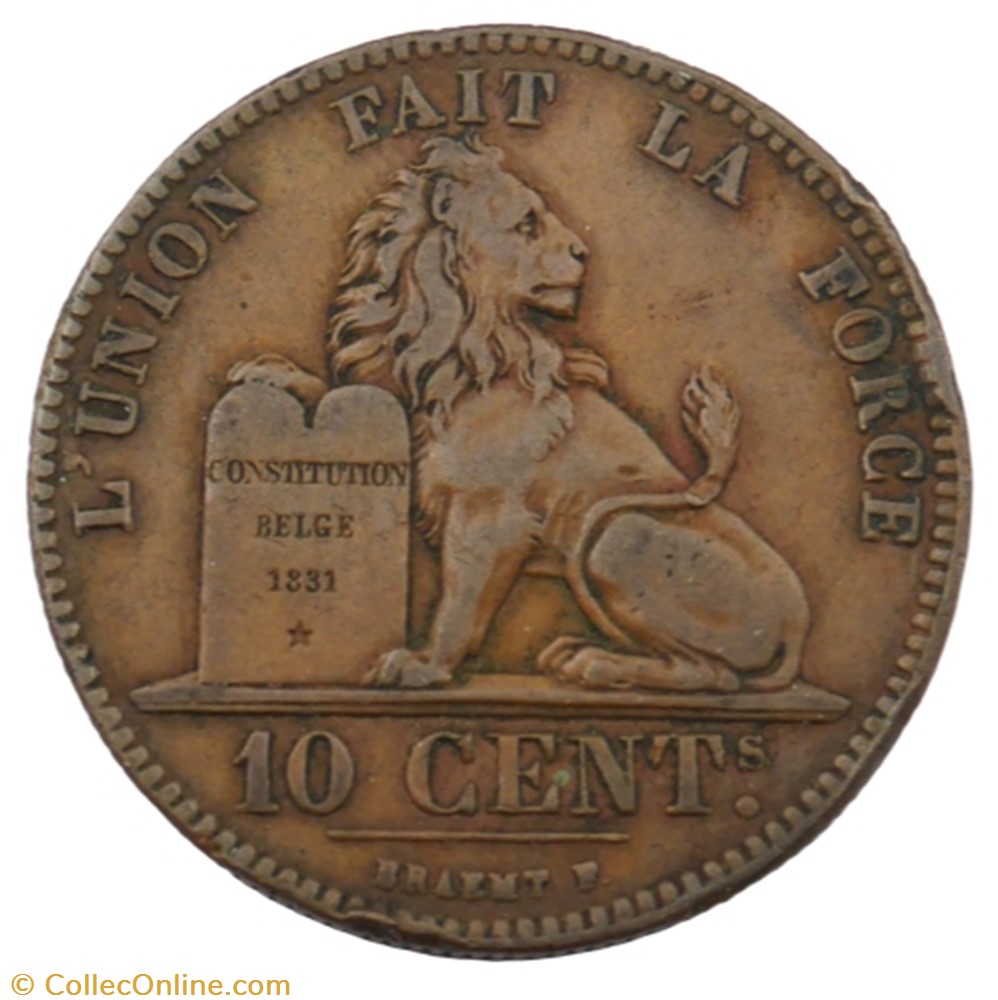 monnaie monde belgique 10 centimes leopold i 1847 37