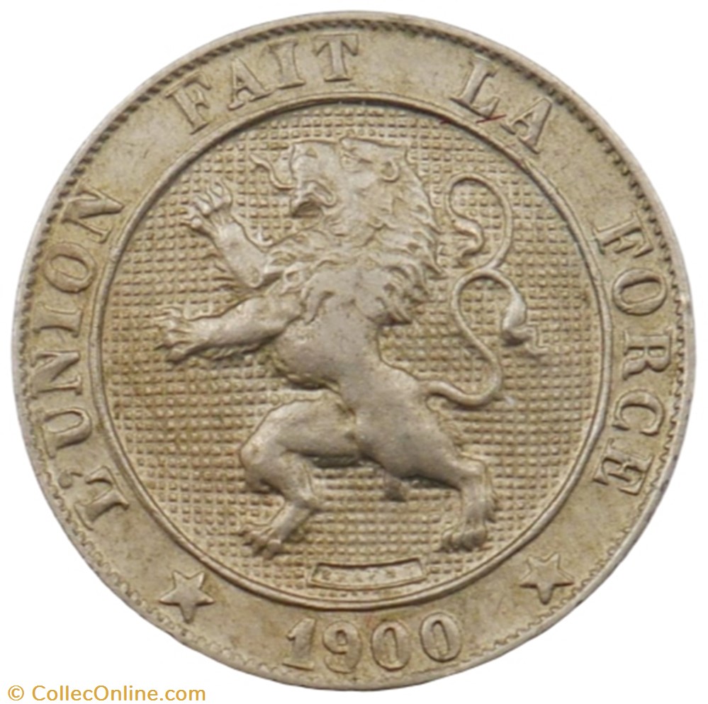 5 centimes - Leopold II - 1900 FR monnaie monde belgique 5 centimes leopold ii 1900 fr