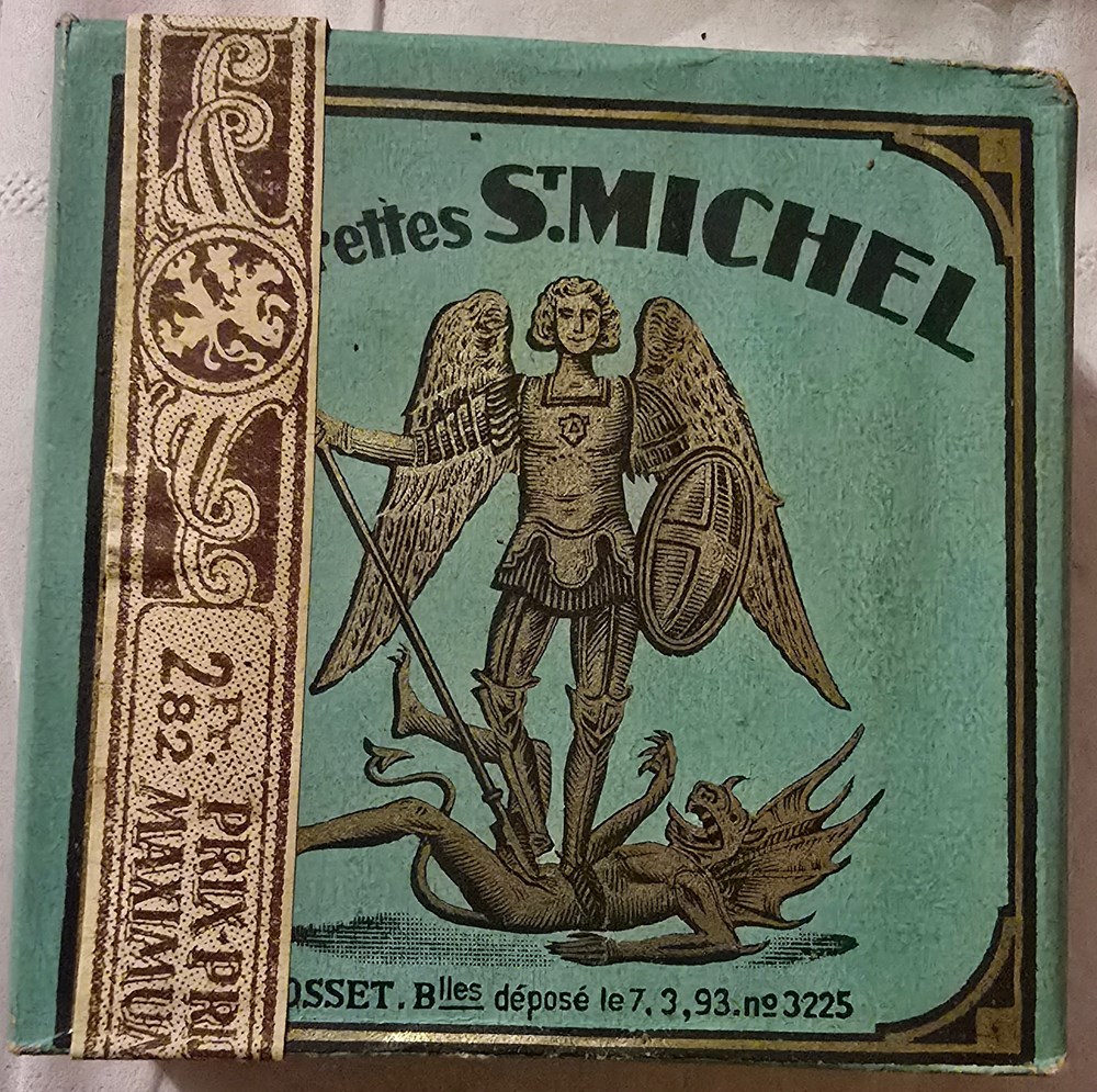 art de la table argenterie bistrot alimentation tabac paquet 25 cigarettes st michel verte 2 82 fr sie 435