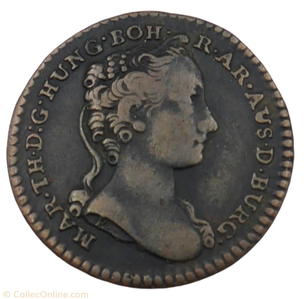 monnaie liard marie therese 1744 anvers