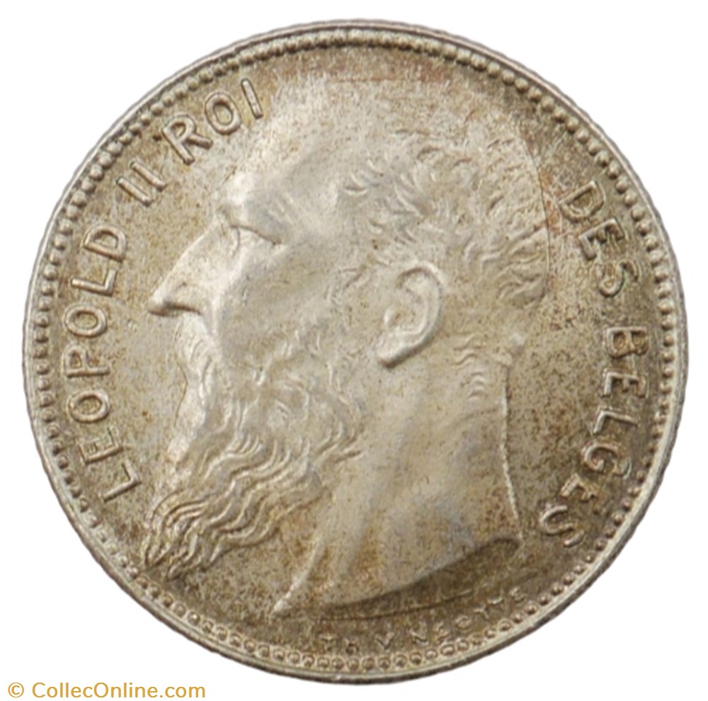1 franc - Leopold II - 1909 FR monnaie monde belgique 1 franc leopold ii 1909 fr