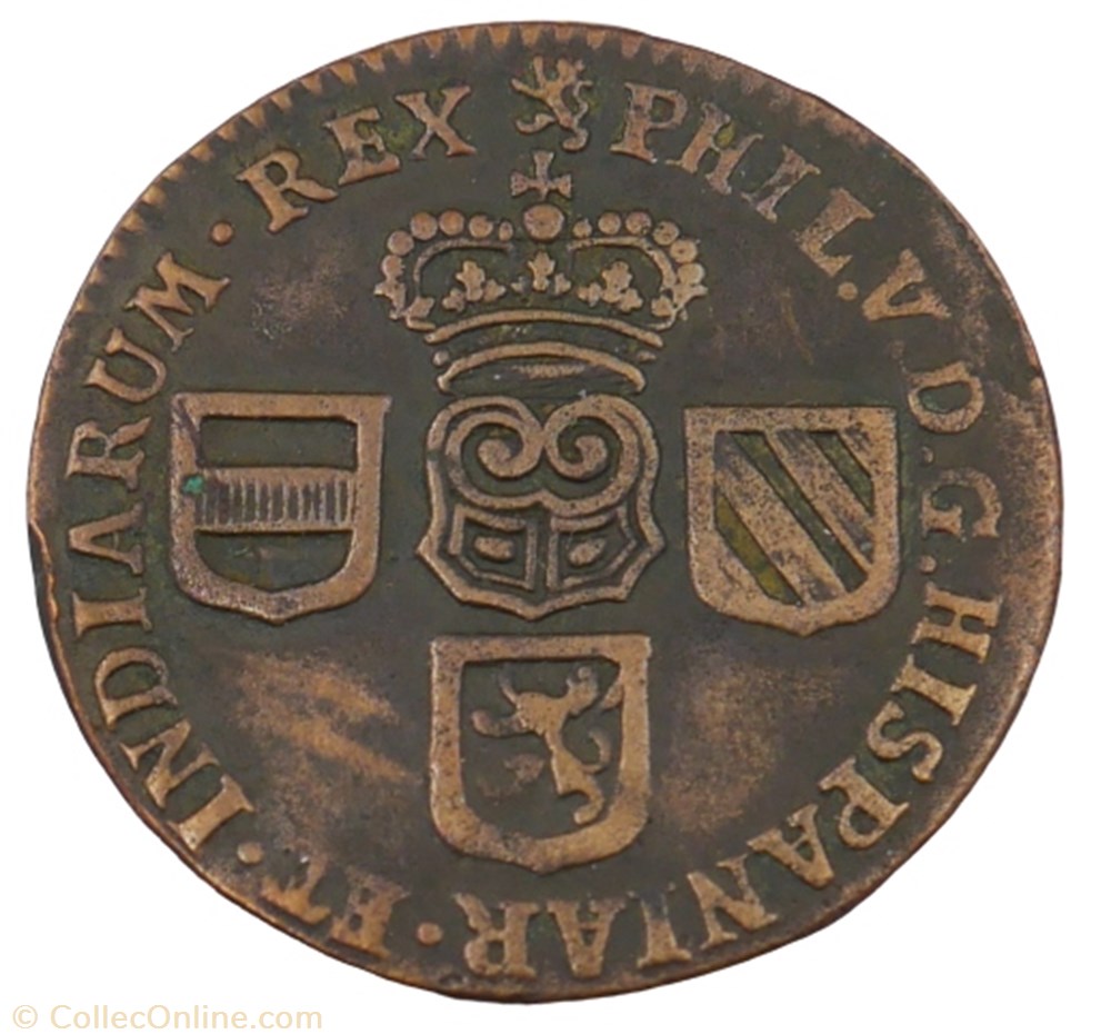 Liard - Philippe V - 1709 - Namur monnaie liard philippe v 1709 namur