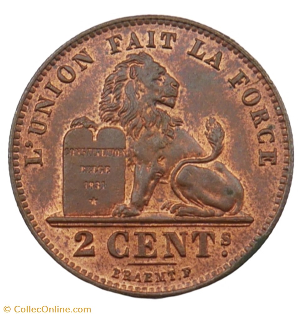 2 centimes - Leopold II - 1905 FR monnaie monde belgique 2 centimes leopold ii 1905 fr