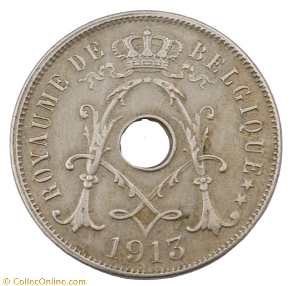 25 centimes - Albert I - 1913 FR monnaie monde belgique 25 centimes albert i 1913 fr
