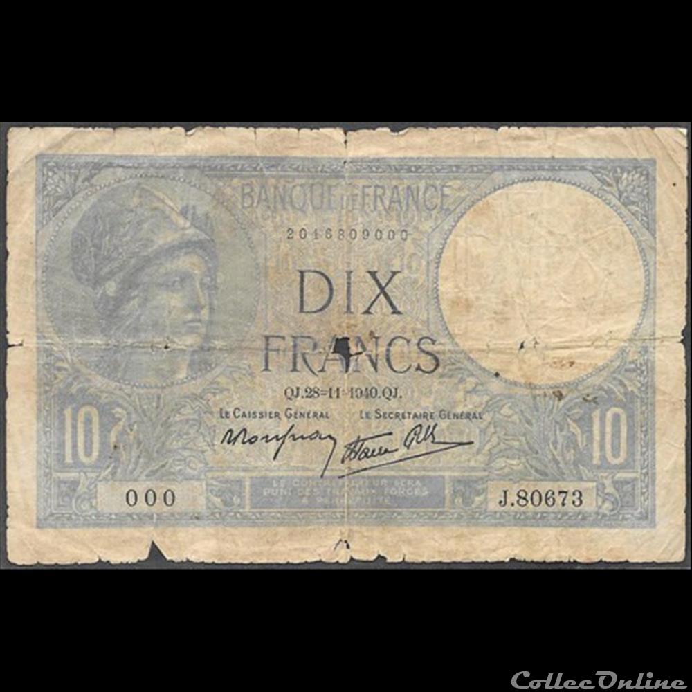 billet france diver 10 f minerve