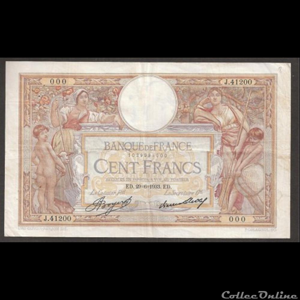 billet france diver 100 f merson