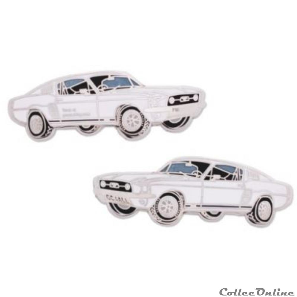 Mustang Geocoin - 1967 Ford Mustang Fastback medaille mustang geocoin 1967 ford mustang fastback