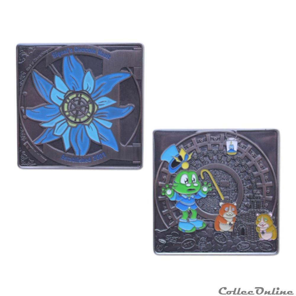 Signal's Vault Geocoin medaille signas vault geocoin
