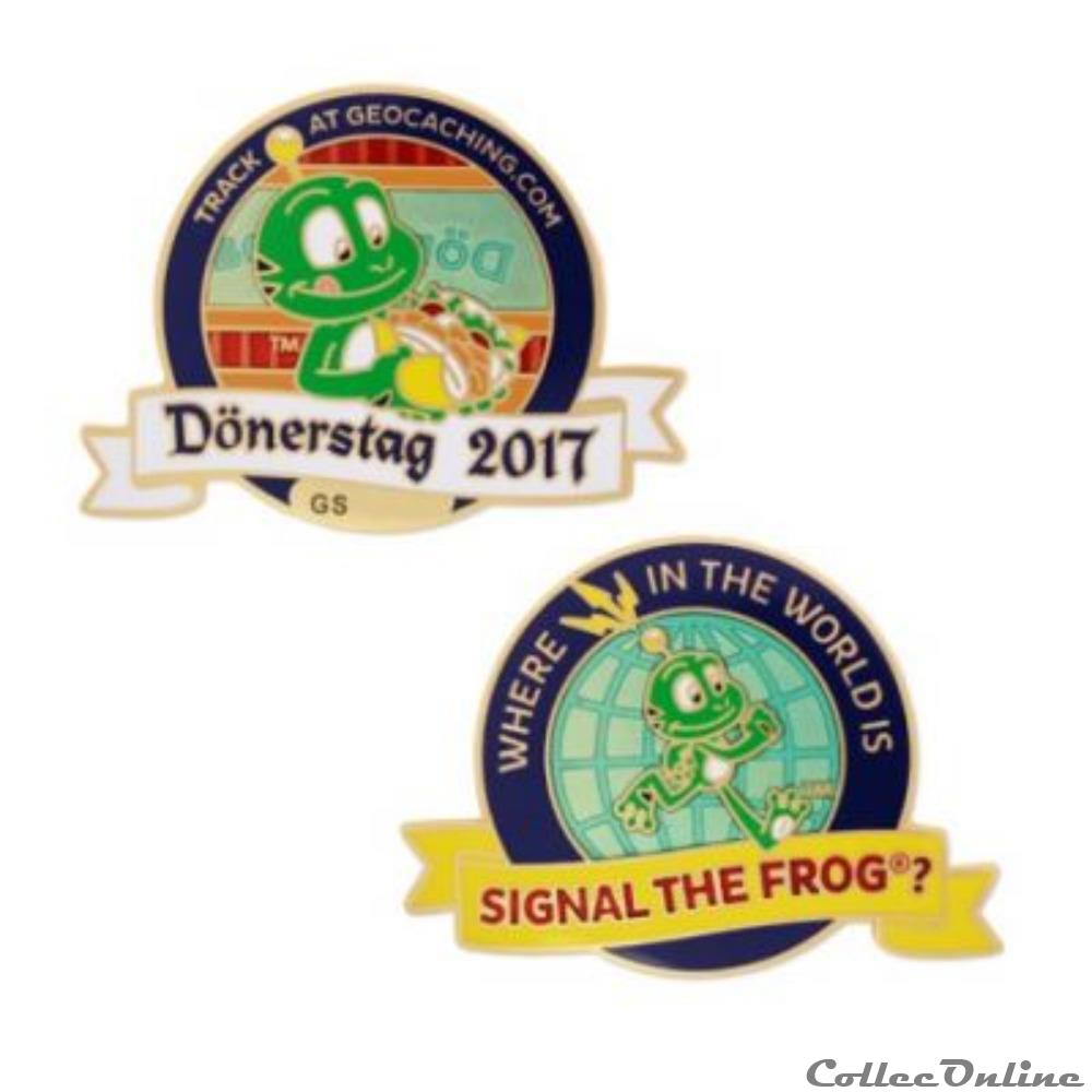 Dönerstag Geocoin - Where in the world is Signal the Frog®? medaille donerstag geocoin where in the world is signal the frog