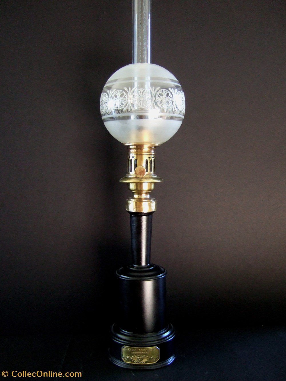lampe à huile à modérateur " l'Auréole de Capy " art antiquites eclairage ancien lampe a huile a moderateur aureole de capy