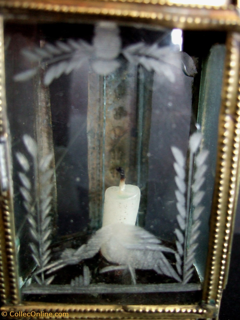 Petite lanterne à bougie pour autel particulier 2 antiquites eclairage ancien petite lanterne a bougie pour autel particulier