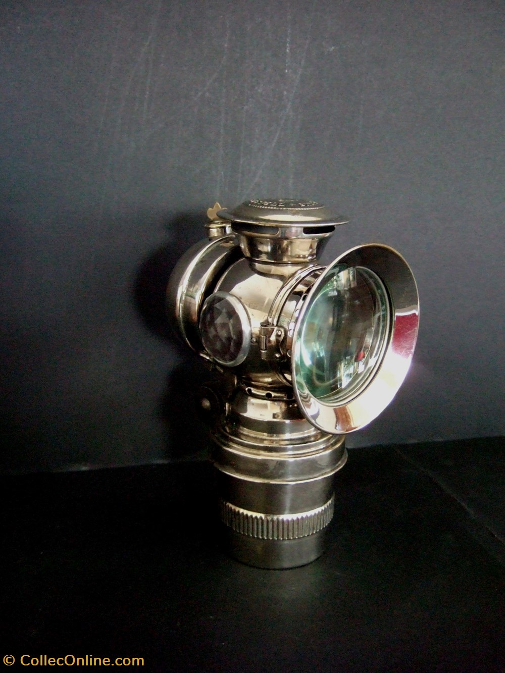 Lampe à acétylène pour motocyclette art antiquites eclairage ancien lampe a acetylene pour motocyclette