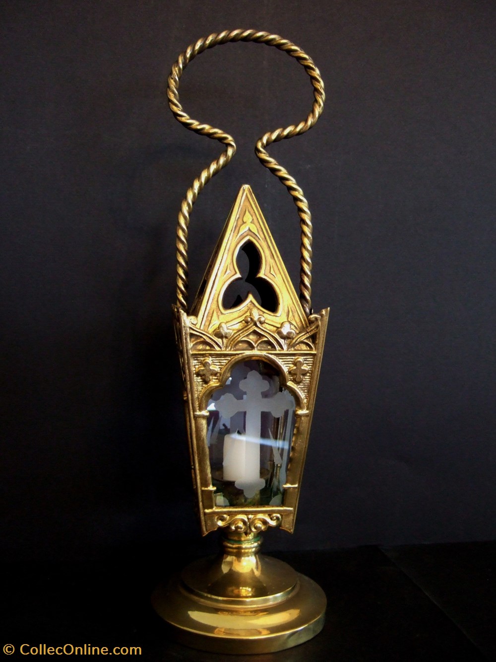 Lanterne de procession à bougie art antiquites eclairage ancien lanterne de procession a bougie