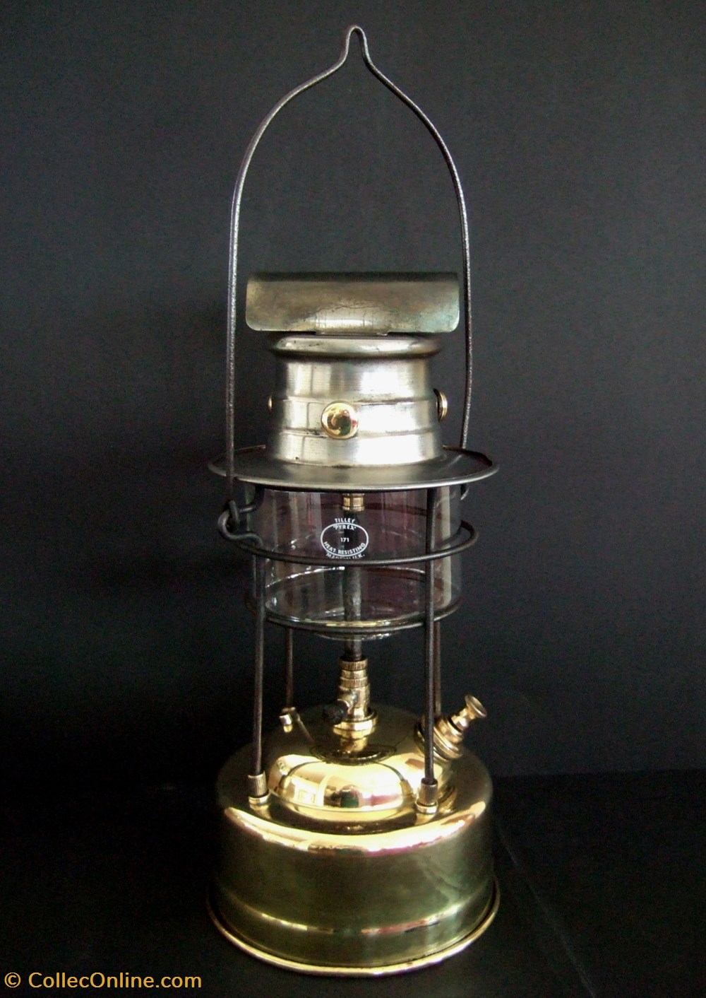 Lampe à pétrole à pression Tilley art antiquites eclairage ancien lampe a petrole a pression tilley