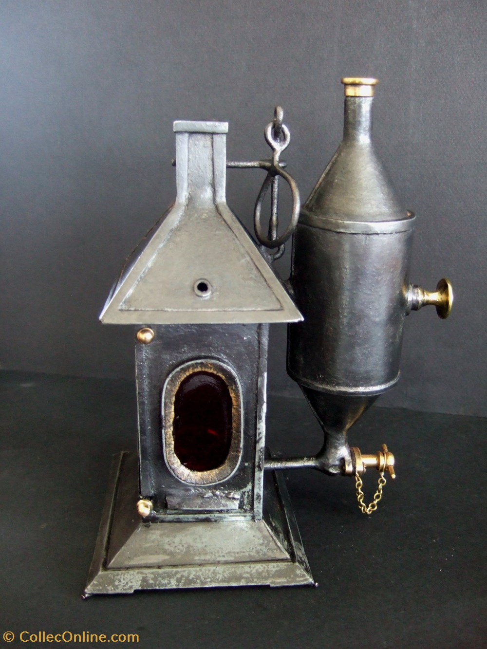 Rare lanterne à suif art antiquites eclairage ancien rare lanterne a suif