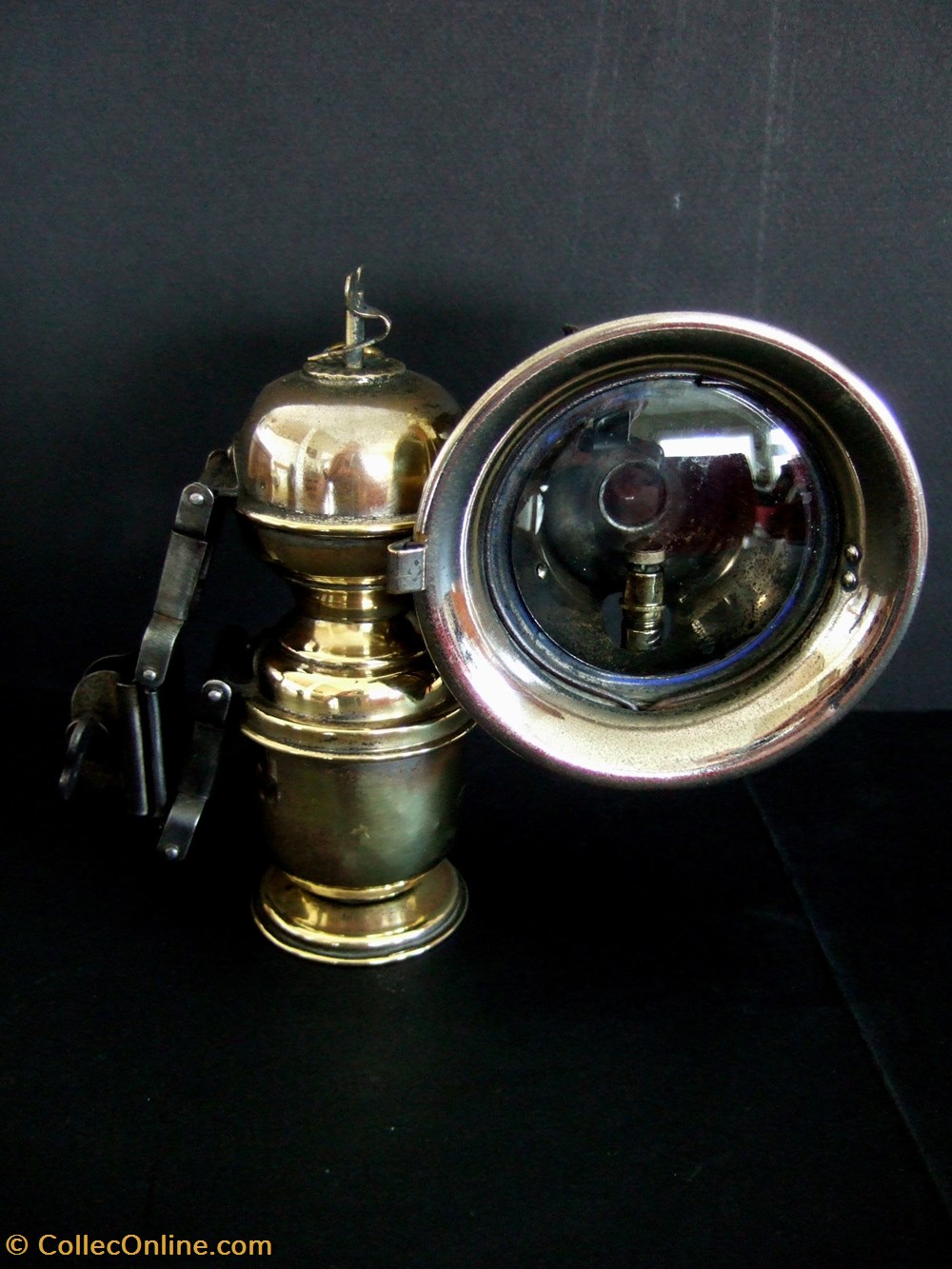 Lampes à acétylène pour cycle, à phare déporté art antiquites eclairage ancien lampes a acetylene pour cycle a phare deporte