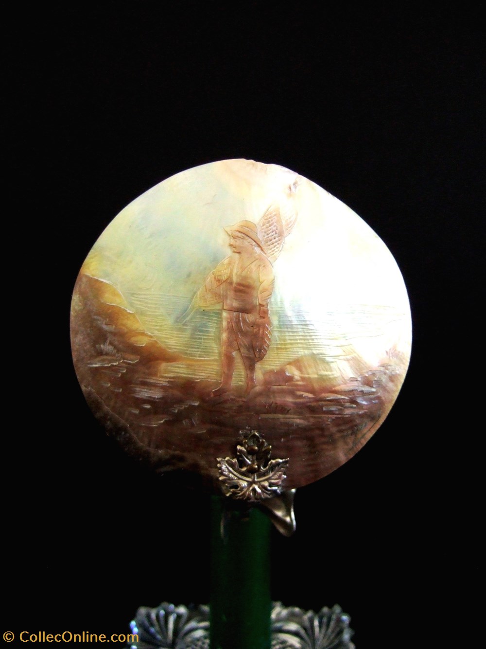 Paire de bougeoirs avec écran de lumière à pincer sur la bougie 2 art antiquites eclairage ancien paire de bougeoirs avec ecran de lumiere a pincer sur la bougie