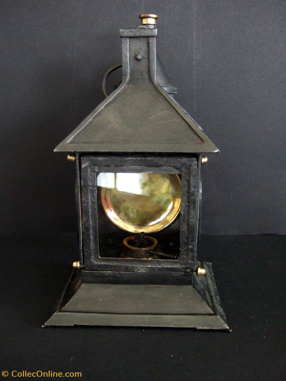Rare lanterne à suif art antiquites eclairage ancien rare lanterne a suif