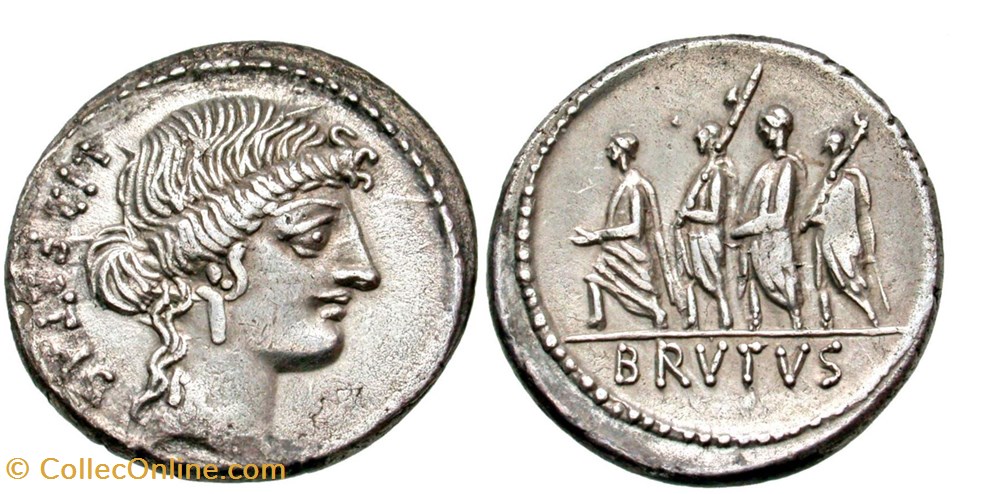 Q. Servilius Caepio/M. Junius Brutus AR Denarius coins ancient to other q servilius caepio m junius brutus ar denarius