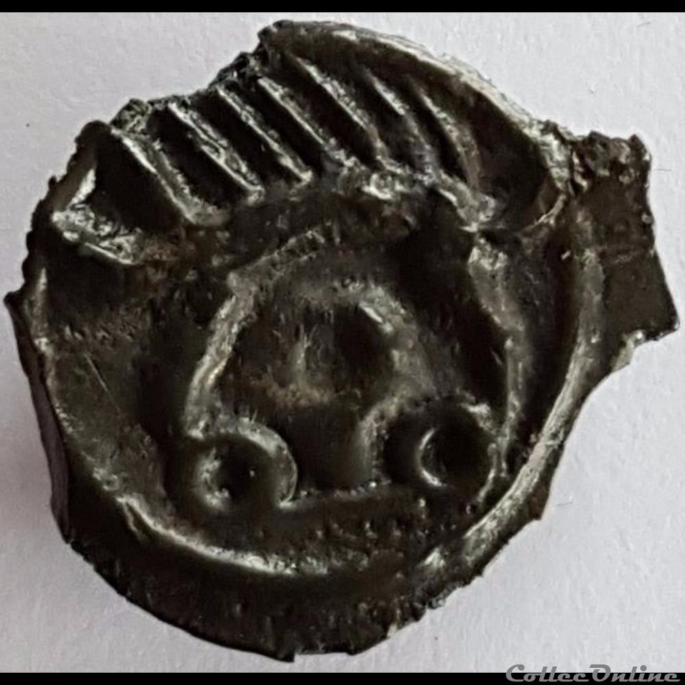 Série 38 ( classe I e ) potin à la tête d'indien monnaie antique gauloise serie 38 classe i e potin a la tete indien