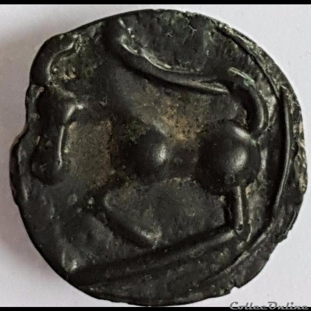 Série 854 DT Potin au bandeau monnaie antique gauloise serie 854 dt potin au bandeau