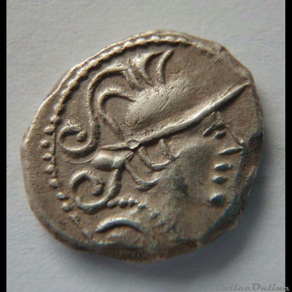 Série 866 DT 3127 Denier à l’hippocampe, tête à droite monnaie antique gauloise serie 866 dt 3127 denier a l hippocampe tete a droite