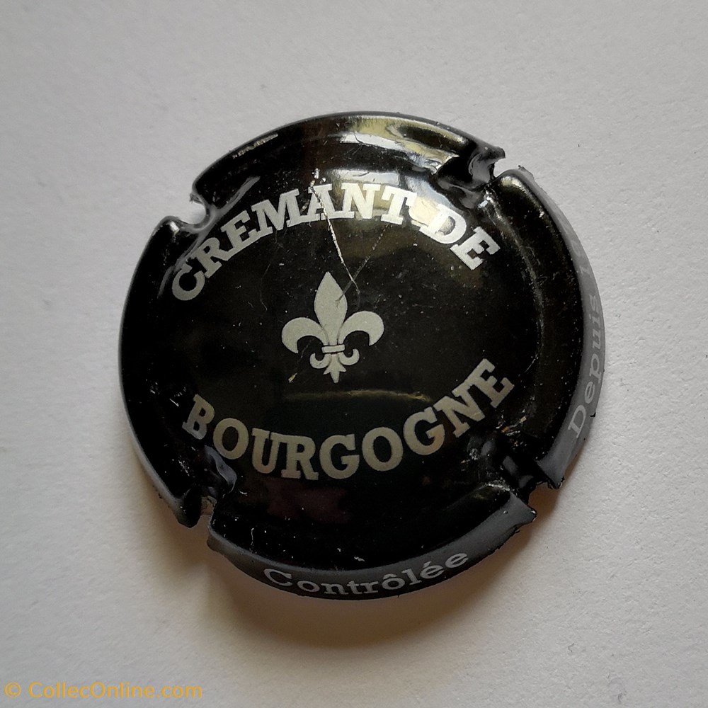 vin cremant de bourgogne noir et argent aoc depuis 1975