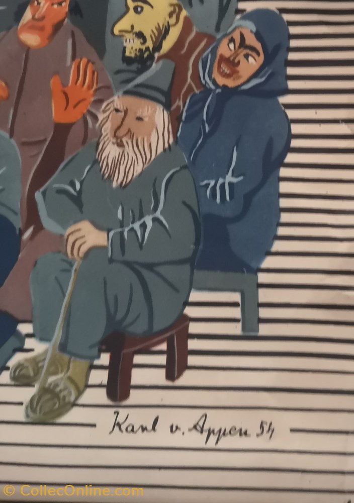 vieux papier affich spectacle berliner ensemble der kaukasische kreidekreis 1954