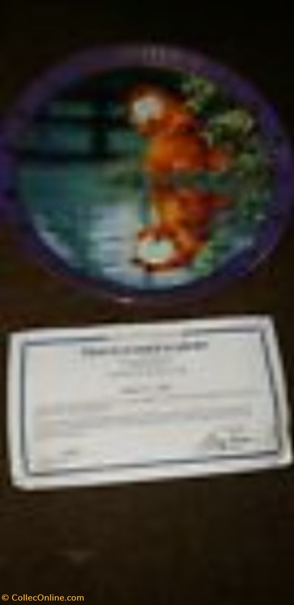 Garfield Danbury Mint "There's so much to admire" Plate tableware plates dishes garfield danbury mint there s so much to admire plate