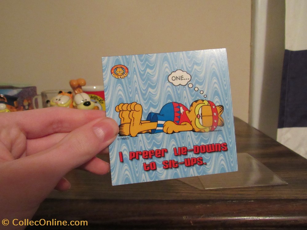 Garfield I Prefer Lie Downs to Sit Ups Magnet miscellaneous decorations magnets stickers garfield i prefer lie downs to sit ups magnet