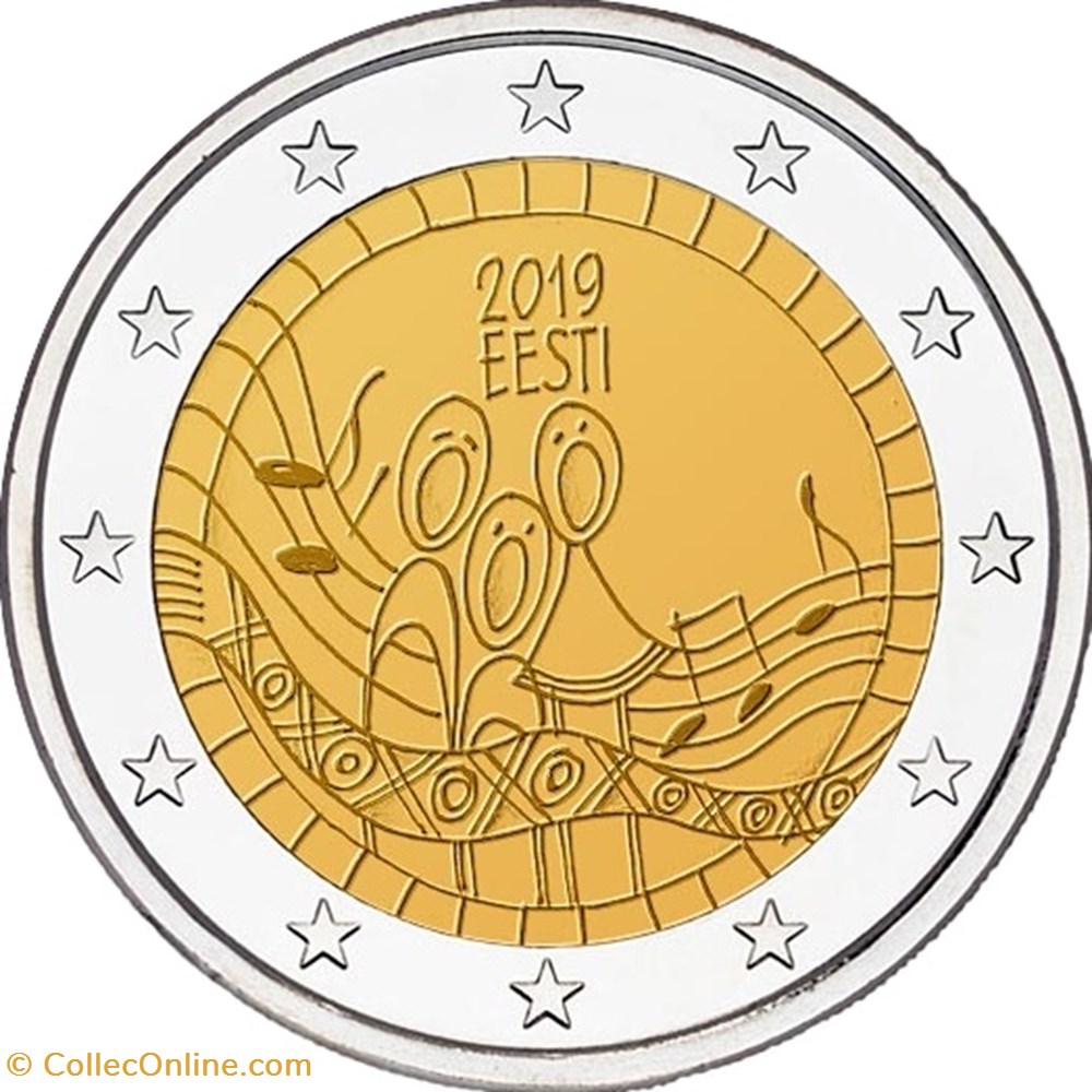 ESTONIE 2019 (2) monnaies euros a estonie 2019 2