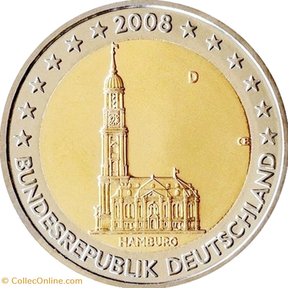 ALLEMAGNE 2008 monnaie euro allemagne 2008