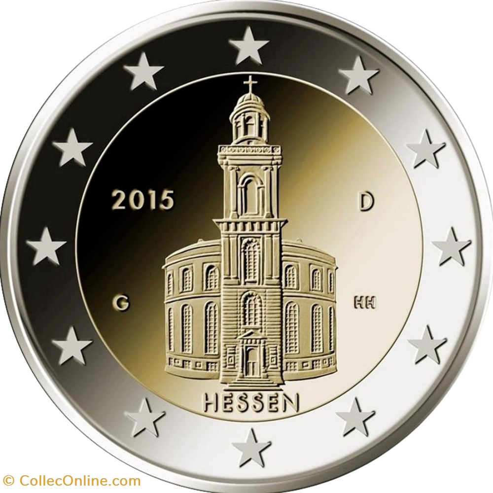monnaie euro allemagne 2015 2
