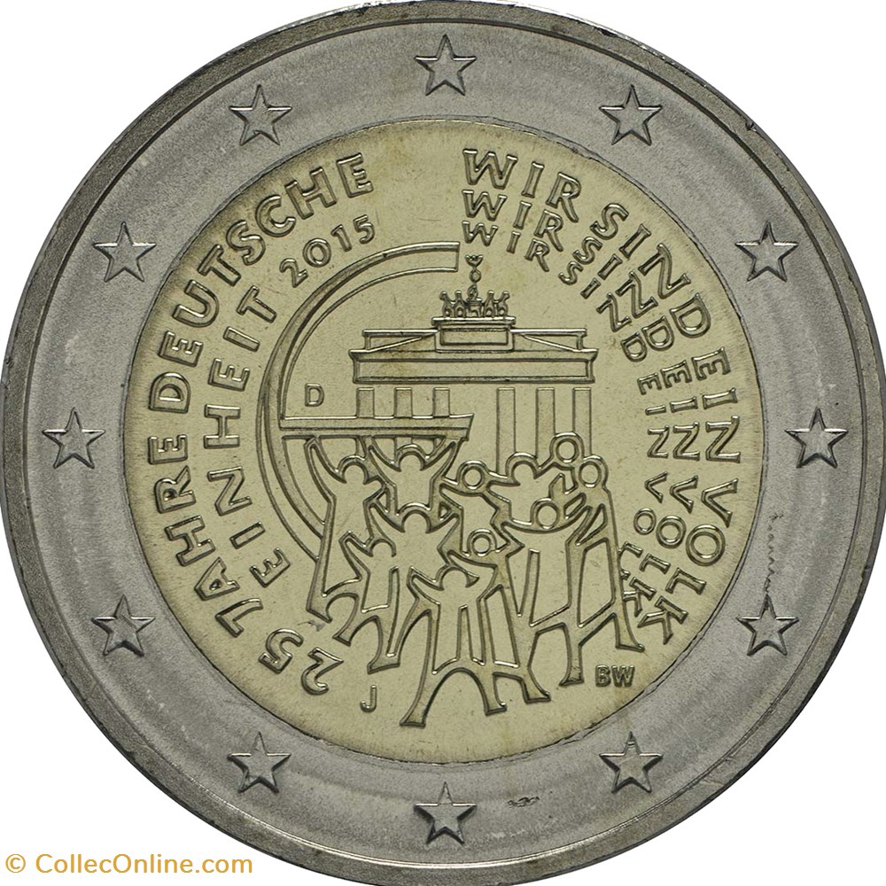 monnaie euro allemagne 2015