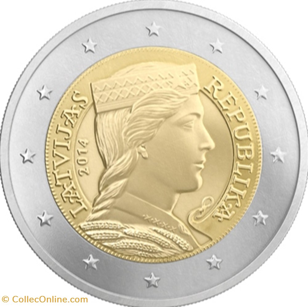 LETTONIE 2014 monnaie euro a lettonie 2014