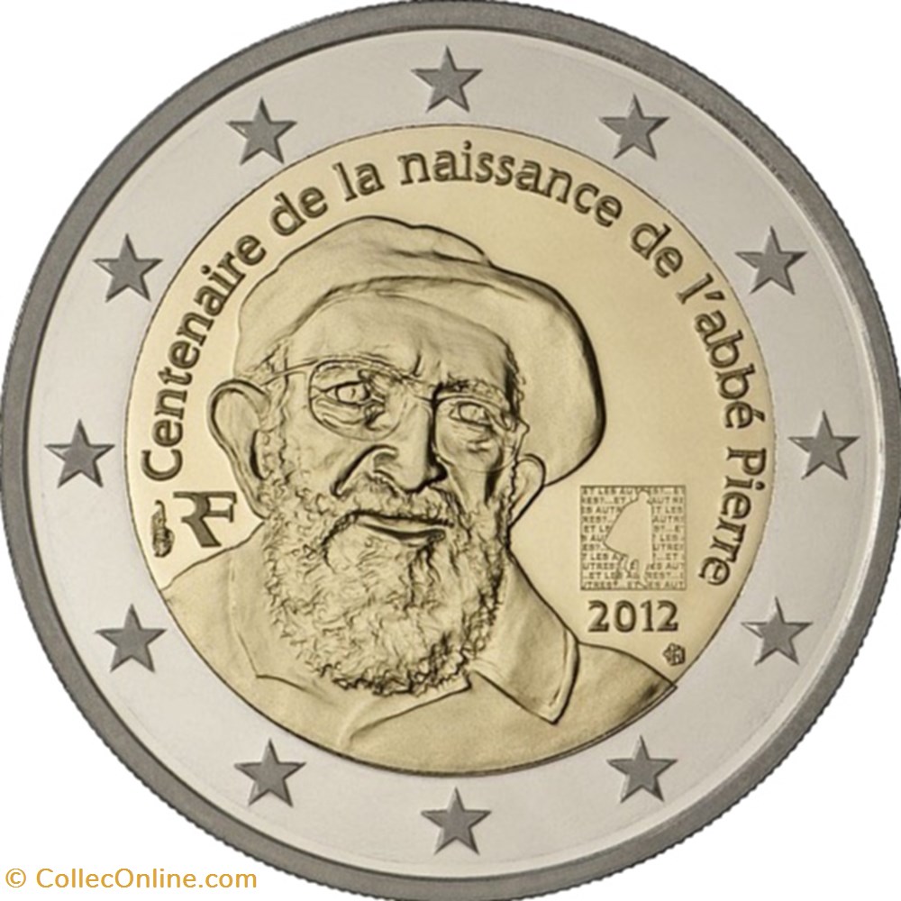 monnaie euro france 2012