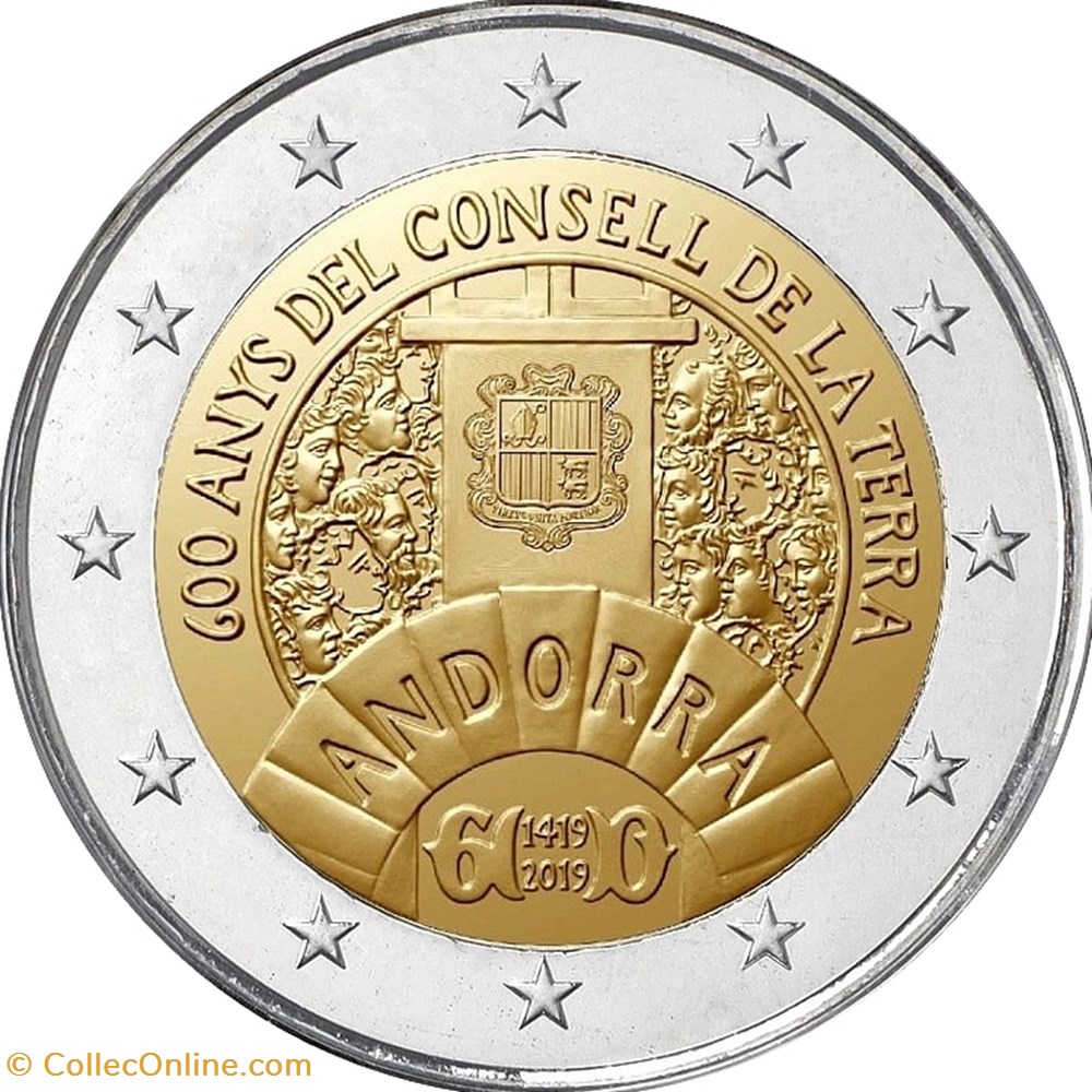 monnaies euros andorre 2019